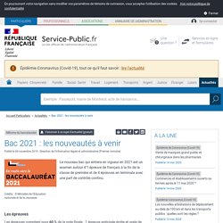 Réforme du baccalauréat -Bac 2021 : les nouveautés à venir