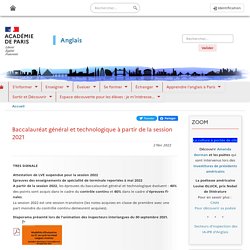 Baccalauréat général et technologique à partir de la session 2021