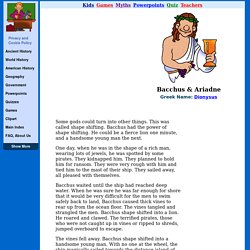 Bacchus, the Pirates, & Ariadne - Ancient Roman Gods for Kids