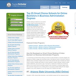 25 Best Schools for Online Bachelors in Business Administration Degrees