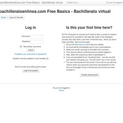 bachilleratoenlinea.com Free Basics - Bachillerato virtual: Log in to the site