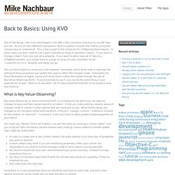 Back to Basics: Using KVO