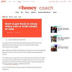 How to get back to sleep when you're wide awake at 3am - 9Coach