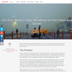 Our First Node.js App: Backbone on the Client and Server