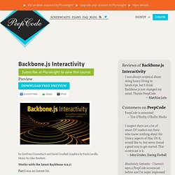 Backbone.js Tutorial Part II