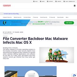 Backdoor trojan affects Mac OS using Easy doc Converter