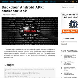 Backdoor Android APK: backdoor-apk