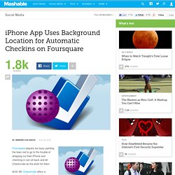 Checkmate iPhone App Uses Background Location for Automatic Checkins on Foursquare