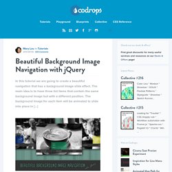 Beautiful Background Image Navigation with jQuery