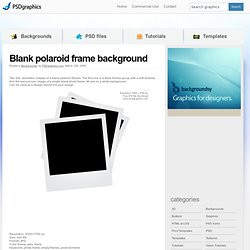 Blank polaroid frame background