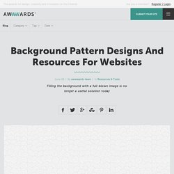 Background Pattern Designs And Resources For Websites