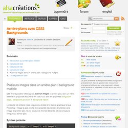 Arrière-plans avec CSS 3 Backgrounds