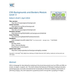 CSS Backgrounds and Borders Module Level 3