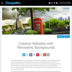 Creative Websites with Panoramic Backgrounds