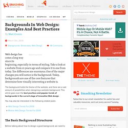 Backgrounds In Web Design: Examples And Best Practices - Smashin