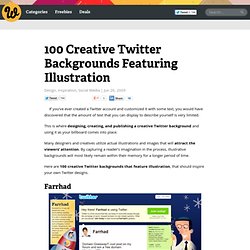 100 Creative Twitter Backgrounds Featuring Illustration