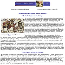 Medieval Narrative: Backgrounds of Medieval Literature