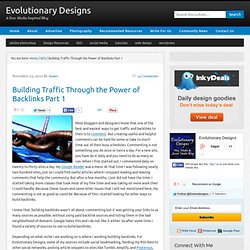 Building Traffic Through the Power of Backlinks Part 1