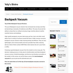 Backpack Vacuum