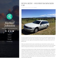 Buying Betsy – Our first backpackers car – Rachael Johnston