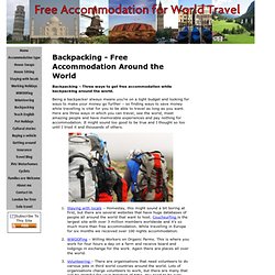 Backpacking Free Accommodation around the world