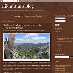 Six Hiking/Backpacking Loops in the San Gorgonio Wilderness