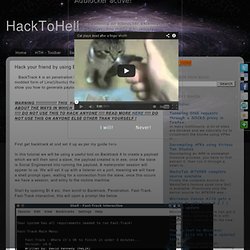 Hack your friend by using BackTrack 5