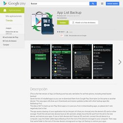 Backup ☆4.4 App List Bckp