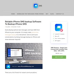 Backup iPhone text messages