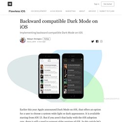 Backward Compatible Dark Mode (Theme - Color)