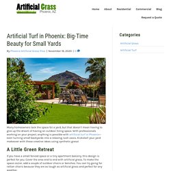 Best Small Backyard Design Ideas With Artificial Turf in Phoenix