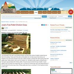 Judy's Free Pallet Chicken Coop
