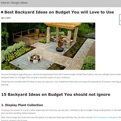 Best Backyard Ideas on Budget You will Love to Use