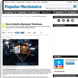 Tree House Plans - How to Build a Backyard Tree House