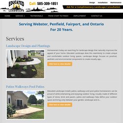Spring, Fall Clean Up Webster NY, Front, Backyard, Swimming Pool Landscaping Penfield, Ontario NY