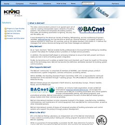 BACnet Overview - KMC Controls In Touch