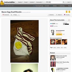 Bacon Egg Scarf/Hoodie