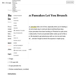 Bacon Sheet Pan Pancake Recipe for Lazy Mornings