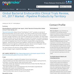 Global Bacterial Endocarditis Clinical Trials Review, H1, 2017 Market - Pipeline Products by Territory