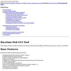 Baculum Web GUI Tool