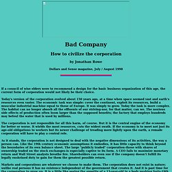 Bad Company corporations