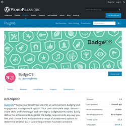 BadgeOS – WordPress plugin
