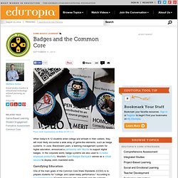 Badges and the Common Core