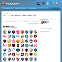 Foursquare Badge List
