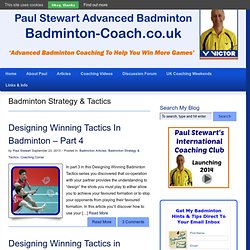 Badminton Strategy & Tactics