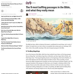 The 9 most baffling passages in the Bible, and what they really mean