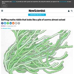 Baffling maths riddle that looks like a pile of worms almost solved