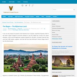 The Bagan – The Myterious Land