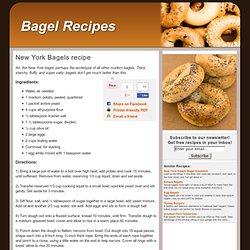 New York Bagels recipe