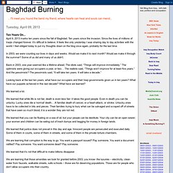 Baghdad Burning: 04/01/2013 - 05/01/2013